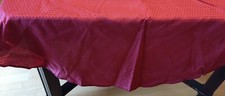 Tischdecke rund weinrot 160 x 160 mit kleinen Romben gemustert MADE in BRAZIL