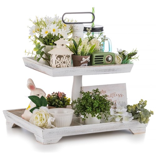 Deko tablett etagere holz - deko,