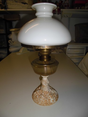 Alte petroleum tisch lampe - alte,