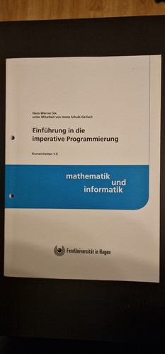 Fernuni einführung die - einführung, in