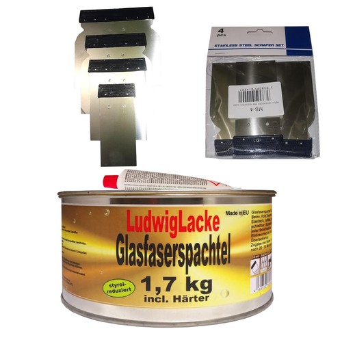 Glasfaserspachtel kg set - glasfaserspachtel, 1,7