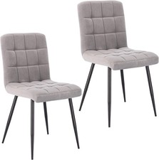 2 x Esszimmerstühle grau
