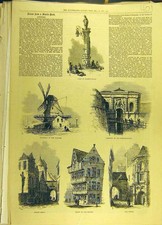 Original alter antiker Druck