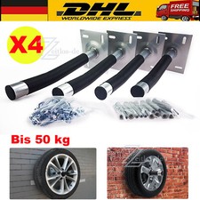 4x Autoreifen Wandhalter Reifenhalter Felgen Baum Halterung Reifen Wandhalterung