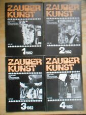 Zauberkunst Jahrgang 1982 1,2,3,4 Zeitschrift Magischer Zirkel DDR Zmeck
