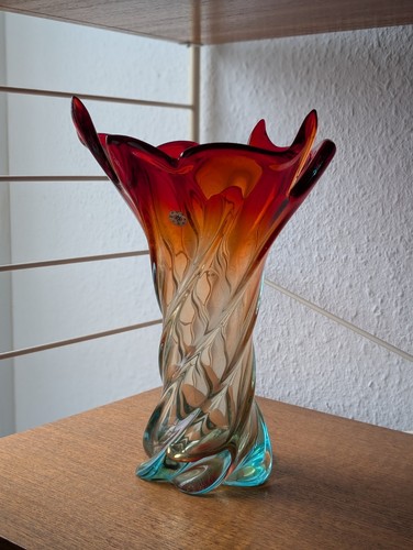 Murano glas vase sommerso - murano,