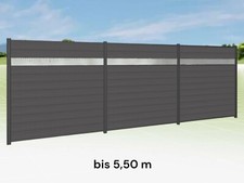 WPC Sichtschutzzaun Anthrazit