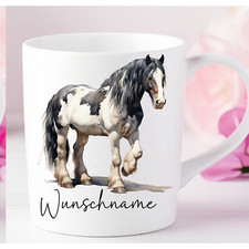 Schecke Tinker Pferd Pony Fohlen - Personalisierte Tasse mit Wunschname/Text