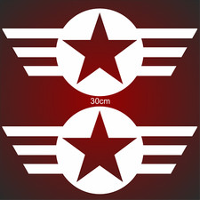 2x 30cm US Army Sterne US Army