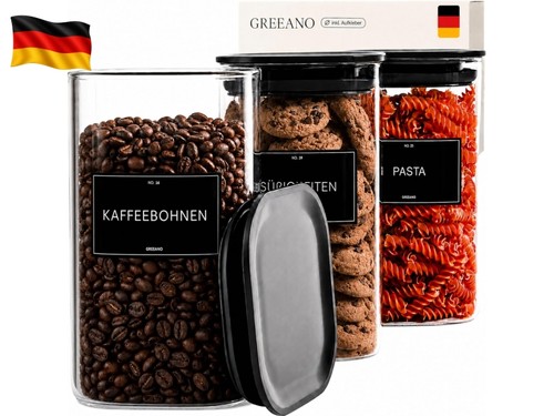 Vorratsgläser eckig mit