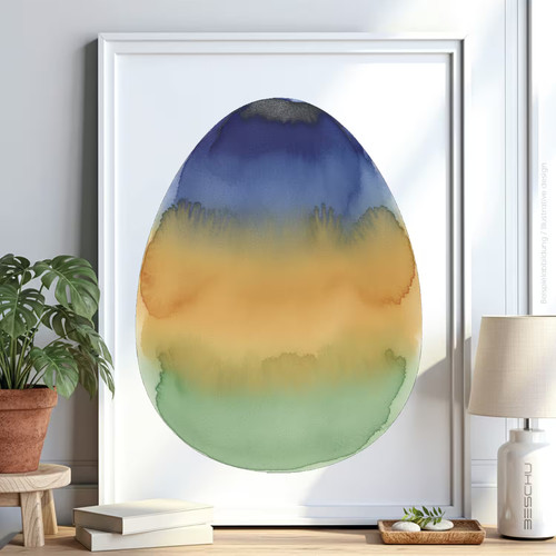 Ostern schablone malen - ei,