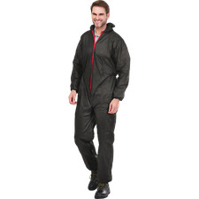 10 Stück Overall Maleranzug Einweganzug Schutzanzug Schwarz Gr. M - XXXL