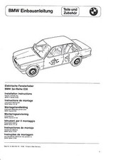 Bmw e30 eba einbauanleitung - e30,