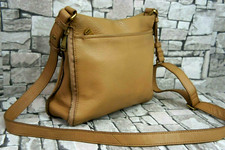 FOSSIL DAMEN ECHT LEDER FREIZEIT CROSSBODY SCHULTER MESSENGER TASCHE CAMEL