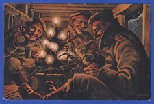 Bayern 1915 Privatganzsache Soldatenweihnacht im Unterstand, unbenutzt