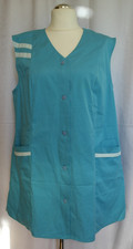 Damen Longkasack Kasack Gr.48  Putzkittel Gastrokittel türkis wie neu