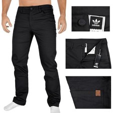 Adidas Originals 5-Pocket Twill Pant Herren Hose Chino Jeans Slim Fit schwarz