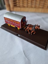 Modell H0 1:87  von Brekina  Pferdefuhrwerk  "Stadt-& Überland Umzüge" Vitrine