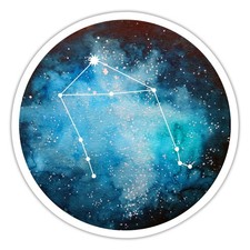 Waage Sternzeichen Tierkreiszeichen Aufkleber Sticker, max. 10 x 10 cm