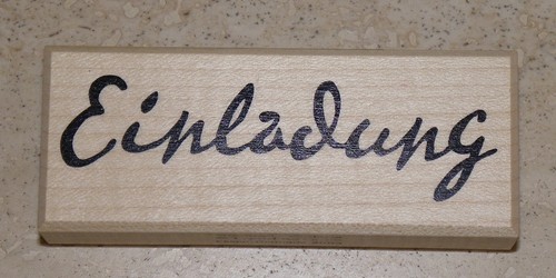Stempel einladung 6x3 - --, ~