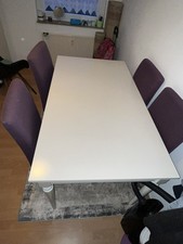 Ikea Weißer Esstisch + 4 Hendriksal Sessel 
