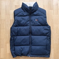 Tommy Hilfiger Herren Weste Steppweste Teddyfutter Blau Gr. M (Konf. 48/50) NEU