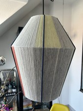 HAY - Bonbon  lampshade Lampenschirm, gray melange shade, dark blue frame