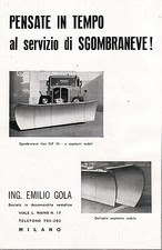 ADVERTISEMENT 1956 SNOWPLOW