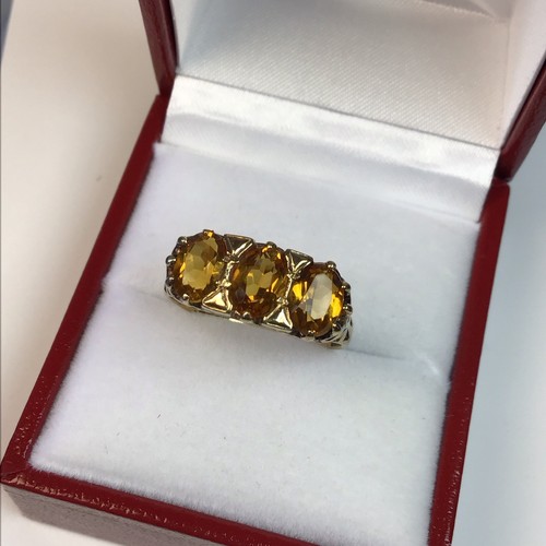 Ring gold citrin 2 - ring,