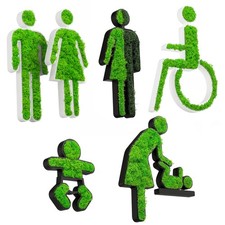 MOOSWERK WC Türschild mit