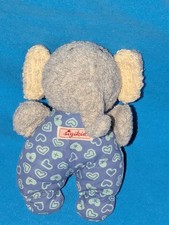 SIGIKID KLEINER  ELEFANT VINTAGE BLAU HERZEN KUSCHELTIER FROTTEE