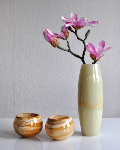 Onyx marmor vase - marmor,