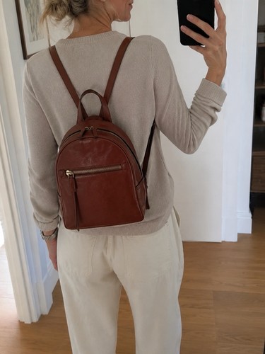 Rucksack fossil echt leder - rucksack,