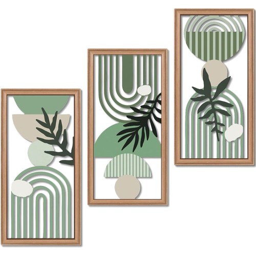 Wandbilder set abstrakt boho - wandbilder,