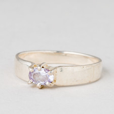 Ring Lila Stein 925er Silber
