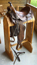 antiker Hermann H.Heiser Sattel, H.H.Heiser Saddle, Old Timer ,western Sattel
