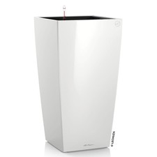 LECHUZA® Pflanzgefäße CUBICO 40 Weiß hochglänzend All-in-One