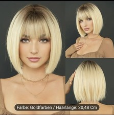 Perücke Bob Kurzhaar blond