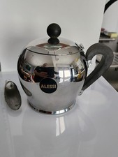 Alessi Bombé Teekanne, Edelstahl, Design, Italienische Herstellung, 1,22 Liter