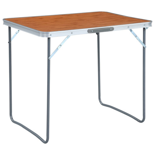 Campingtisch braun 80x60cm