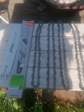 4805 Original Stihl Schiene Schwert  30cm  1,3  3/8"P Neu + 4 Gebrauchte Ketten