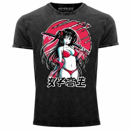 Mens vintage shirt anime japan - mens,