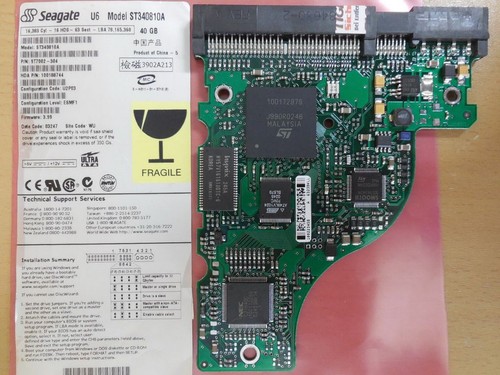 Seagate serie st340810a - seagate,