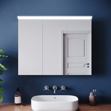 LED Spiegelschrank Edelstahl