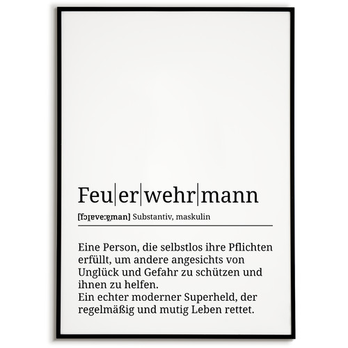 Feuerwehrmann poster - feuerwehrmann,