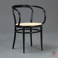 Thonet 209 Wiener Kaffeehausstuhl Bugholz Stuhl Schwarz mit neuem Geflecht TOP