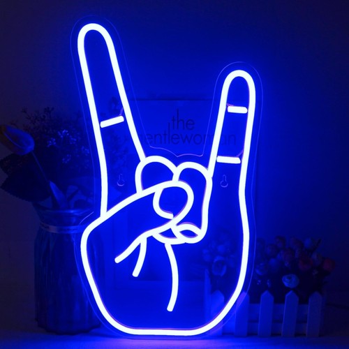 Neon geste schild wanddeko - wanddeko, led