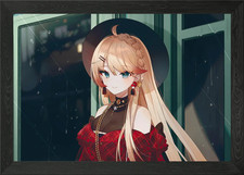 Anime Mädchen in rot kariert