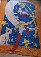 Retro Sailormoon Bettwäsche von 1998! Maße: 80x80cm X 135x200cm Biber
