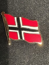 Flaggen Pin Norwegen mit Butterfly Verschluss